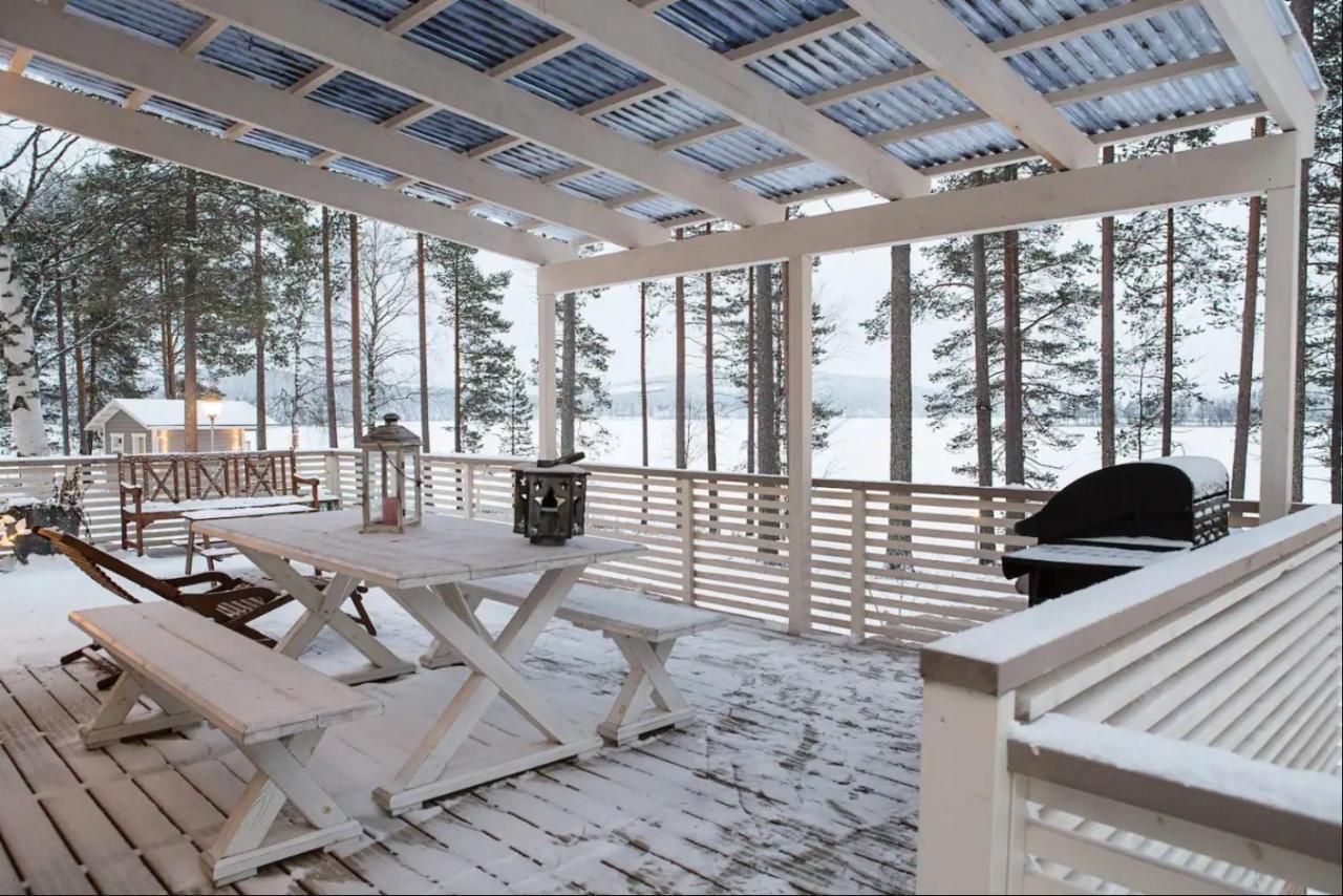 Luxurious Villa Kinos With Jacuzzi Rovaniemi Exterior foto