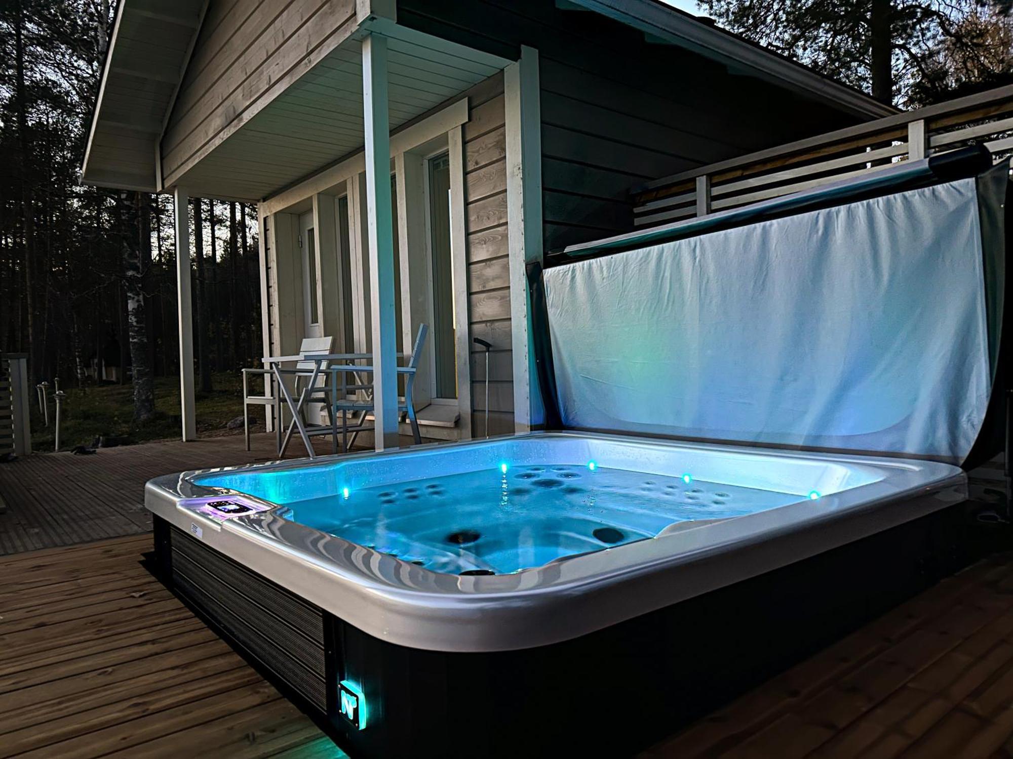 Luxurious Villa Kinos With Jacuzzi Rovaniemi Exterior foto